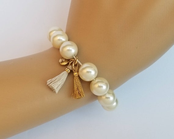 Authentic J Crew Pearl Bracelet, J Crew Faux Pear… - image 7