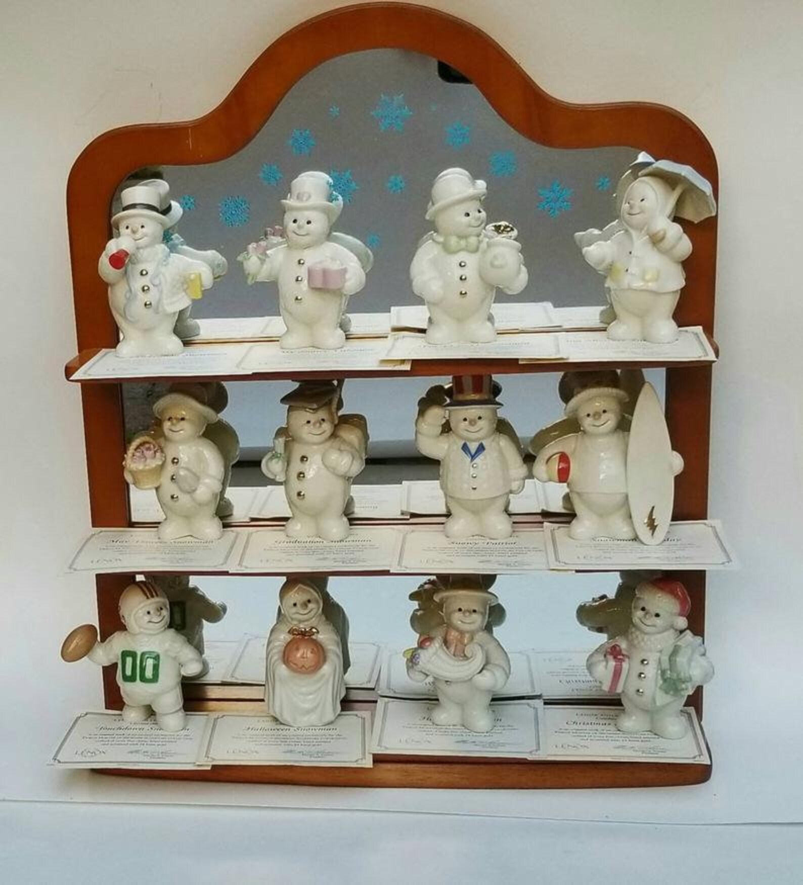 Lenox Collection Twelve Months of Snowmen With 24K Gold Etsy