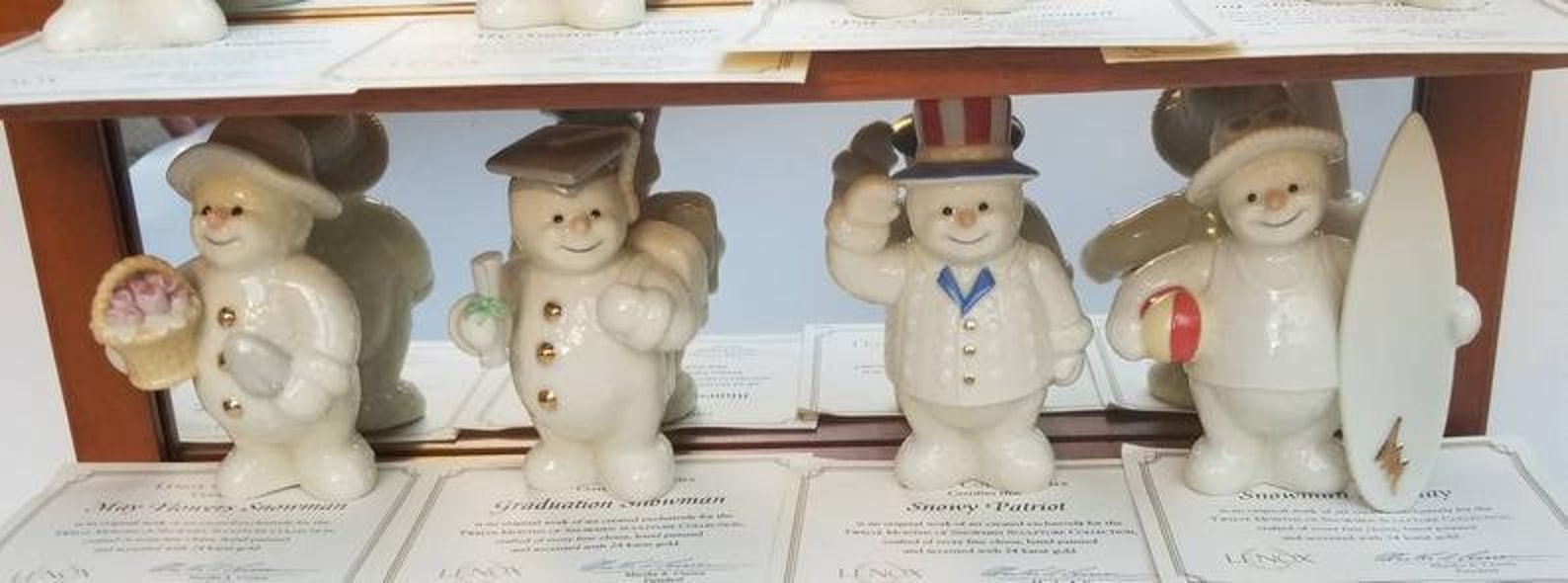 Lenox Collection Twelve Months of Snowmen With 24K Gold Etsy