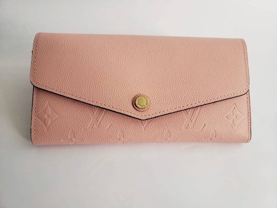 Pink Louis Vuitton Wallet Sarah Wallet NM Rose Ballerine Gold