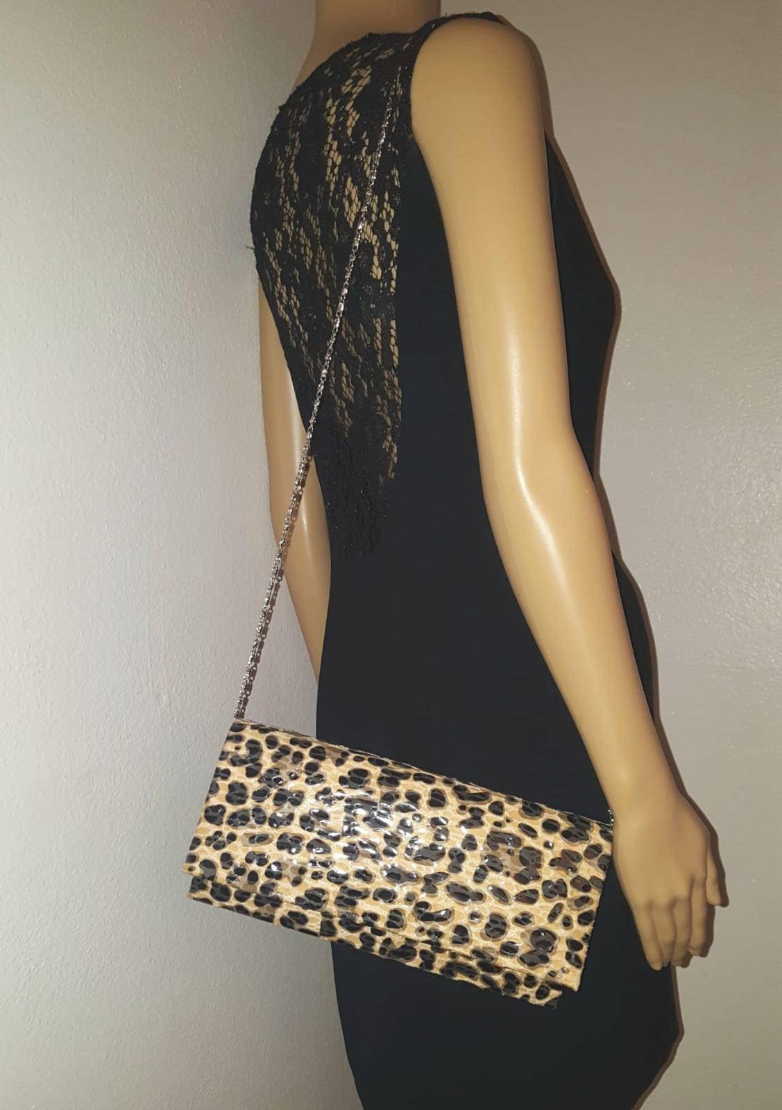 Buy Rectangular Leopard Print Clutch Bag Evening Bag Animal Online in India  - Etsy
