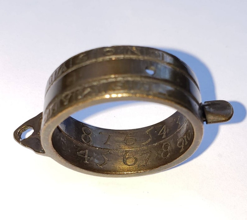 Vintage SOLAR RING, Portable Sundial Ring, Bauernring Von 1721, 18th ...
