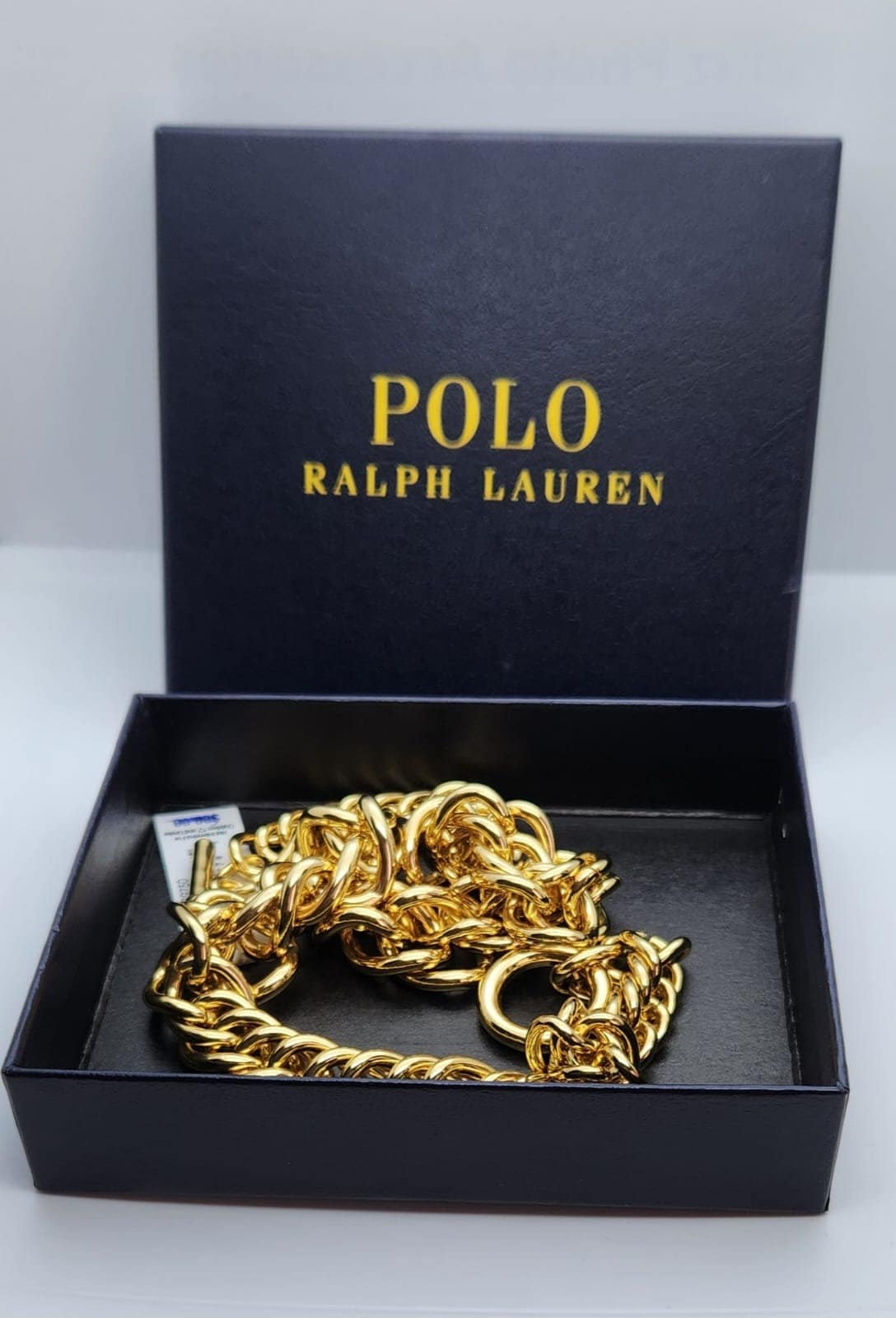 小物 Ralph Lauren 90s Gold Wallet Chain Classic RALPH LAUREN Chain Necklace Toggle Clasp Equestrian