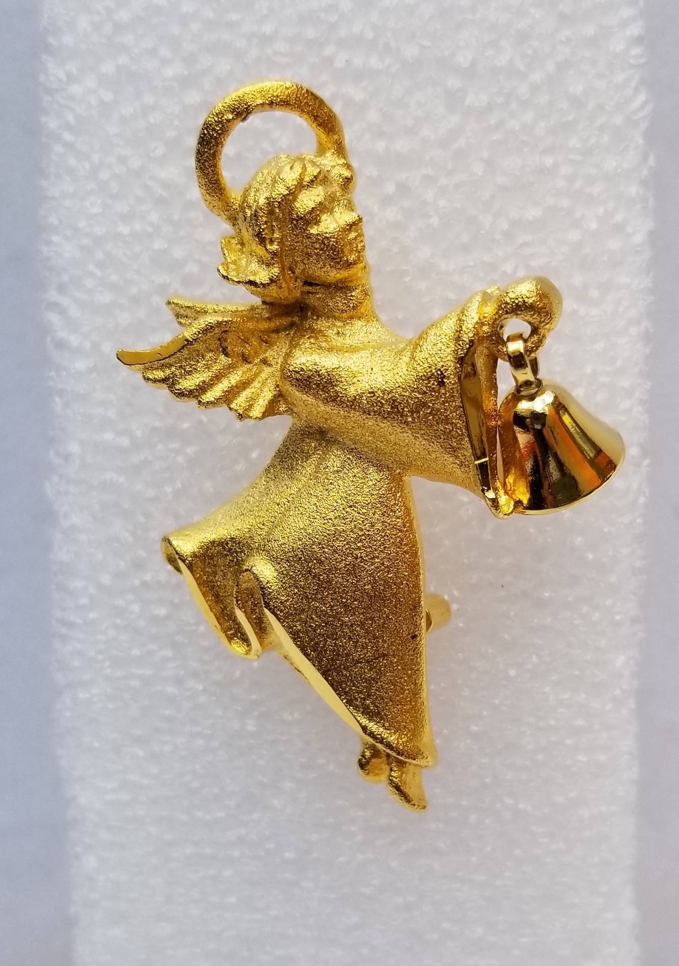 Gold on sale angel brooch