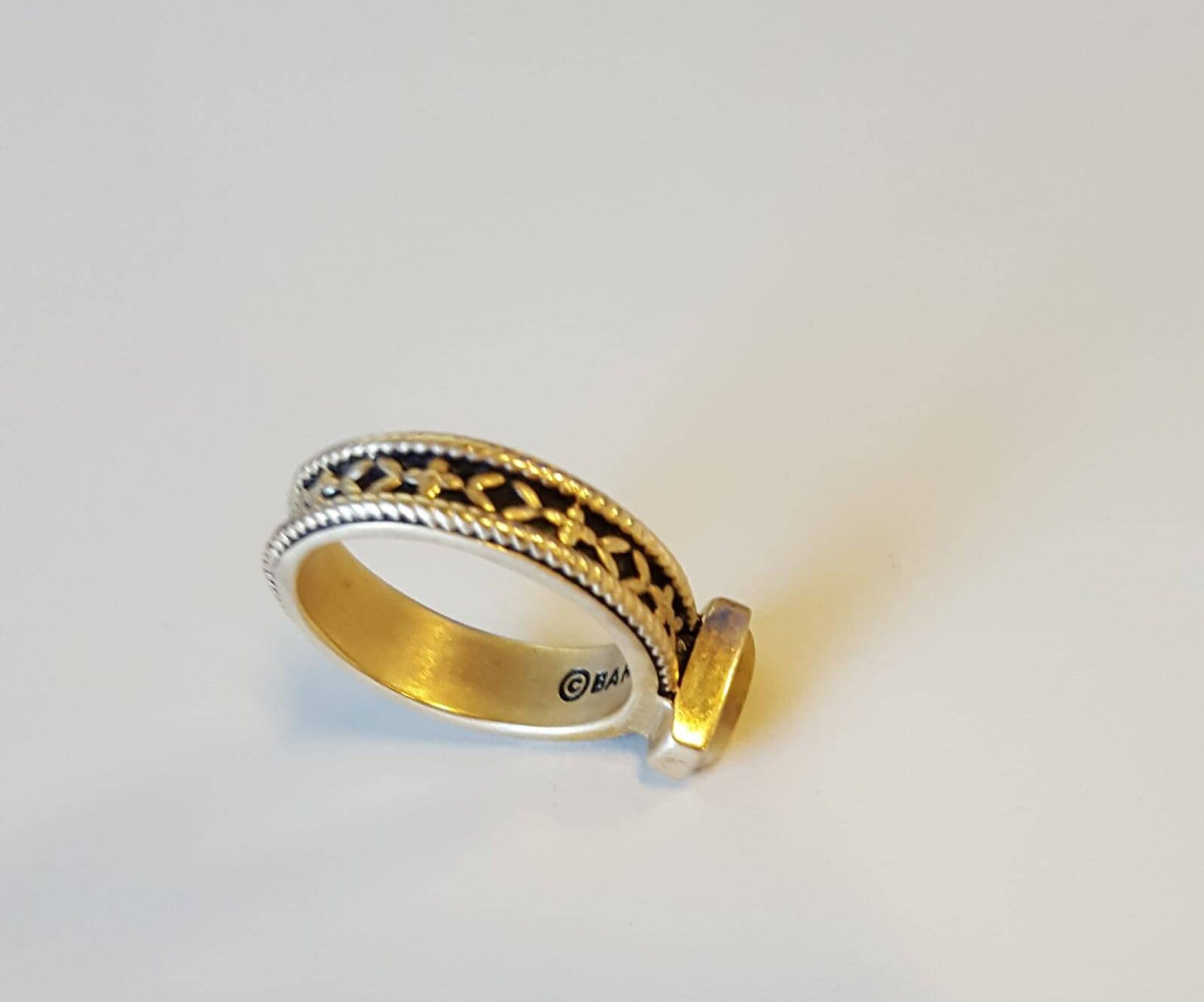 BARSE THAI Ringbarse thailand Bronze Gold Ring Band With Etsy