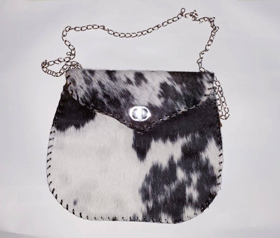 Genuine Cow Hair Purse, Genuine Leather Purse, Cow