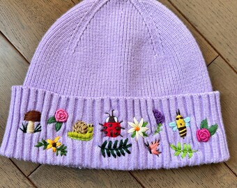 Lilac dreamscape beanie