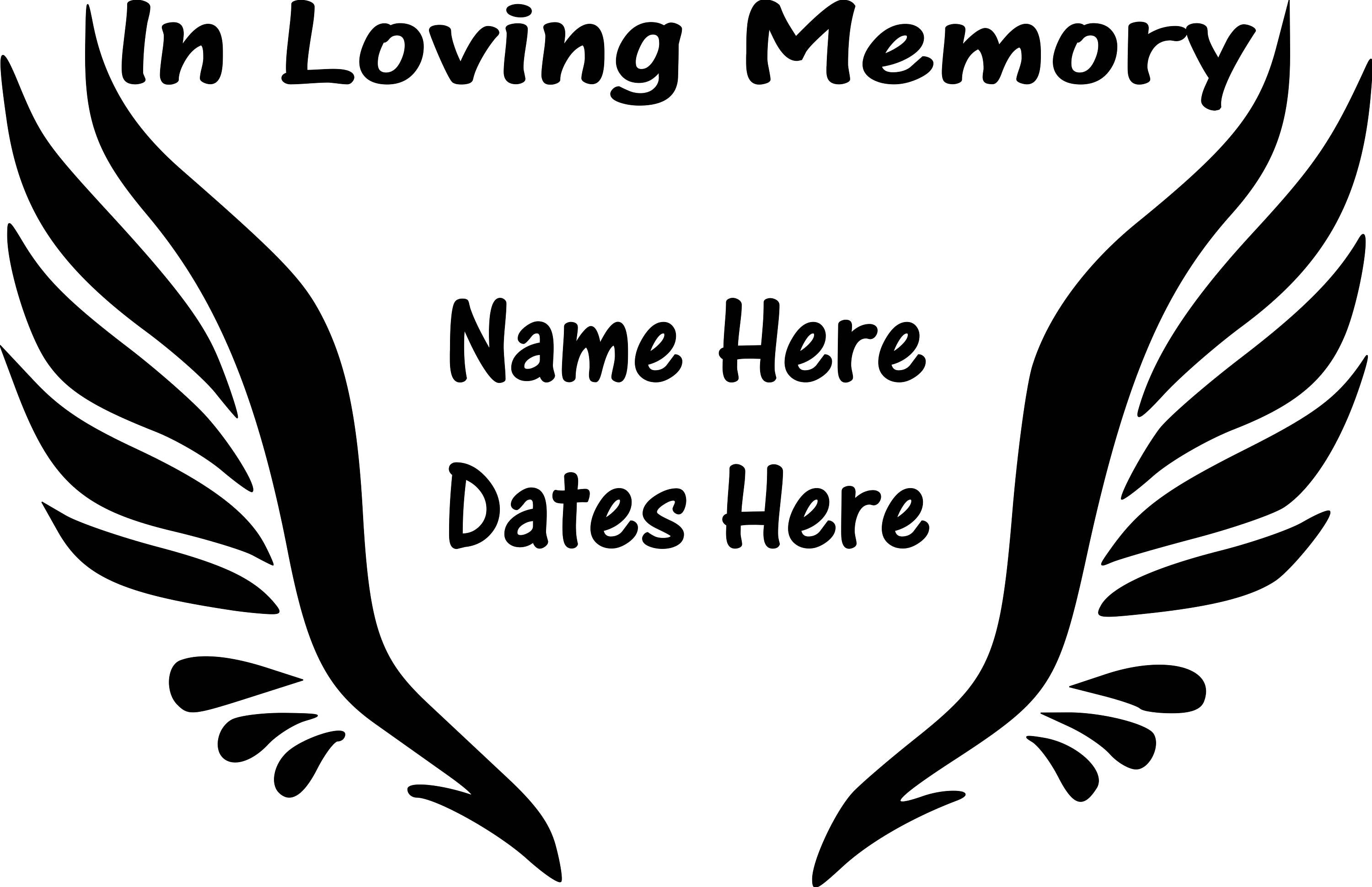 in-loving-memory-vinyl-decal-sticker-graphic-personalized-etsy