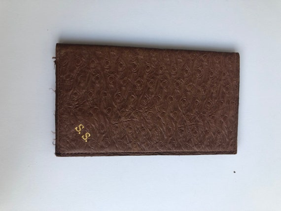 monogrammed leather purse