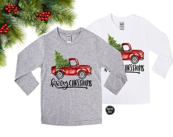 Red White /& Boom Truck Youth and toddler shirt