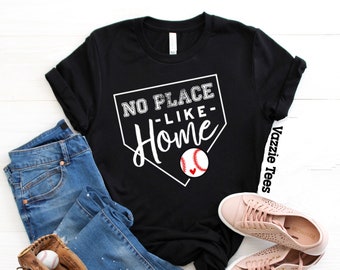 No Place Like Home Baseball Tee – Game Day Shirt