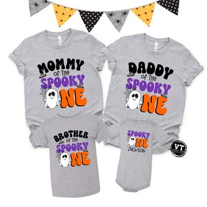 Spooky One Shirt - Spooky One Set - Matching Family Shirts - Mommy Daddy Brother Sister of the Spooky One - 1st Birthday Halloween - Boo