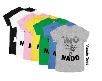 TwoNADO Birthday Shirt - Unisex Shirts - 2Nado Tornado - Second Birthday - Two Year Old - 2 Year Old - Birthday Tees - I'm TWO