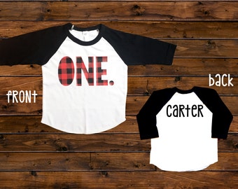 Lumberjack Plaid Birthday - Buffalo Plaid Birthday Shirts - ALL AGES - Lumberjack Birthday Shirts - Plaid Shirts - Red Buffalo