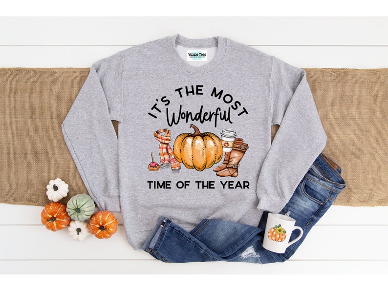 I Love Fall Days Sweatshirts It/'s the Most Wonderful Time of the Year Sweatshirt Fall Sweatshirts for Women Unisex Adult Pullovers