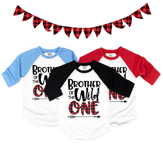 Kids Brother Of The Wild One Shirt Plaid Lumberjack 1st Birthday Kids Brother Of The Wild One Shirt Plaid Lumberjack 1st Birthday