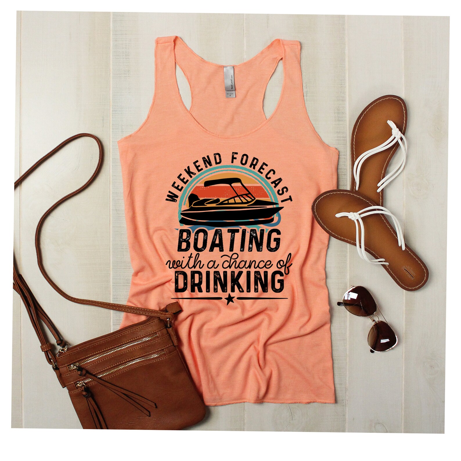 Weekend Forecast Boating Tank Tops Boating and Drinking Etsy