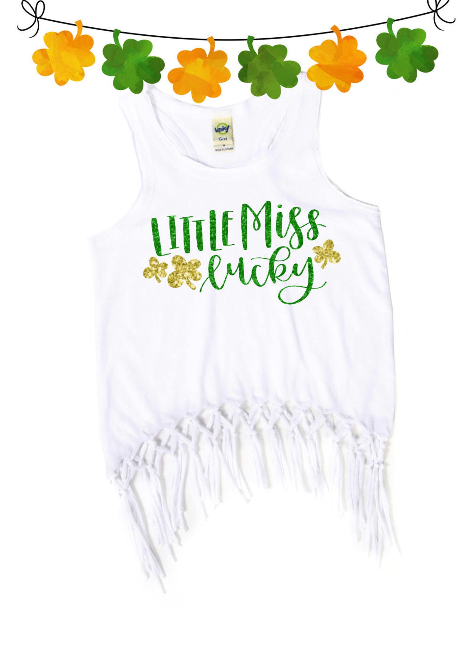 Little Miss Lucky Girls' Fringe Tank Tops St. Etsy