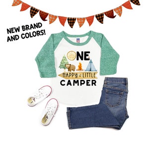 One Happy Camper First Birthday Shirt - Camping Theme