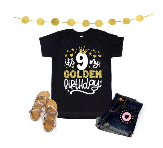 It's My Golden Birthday Shirt - Any Age - Unisex Kids Tee