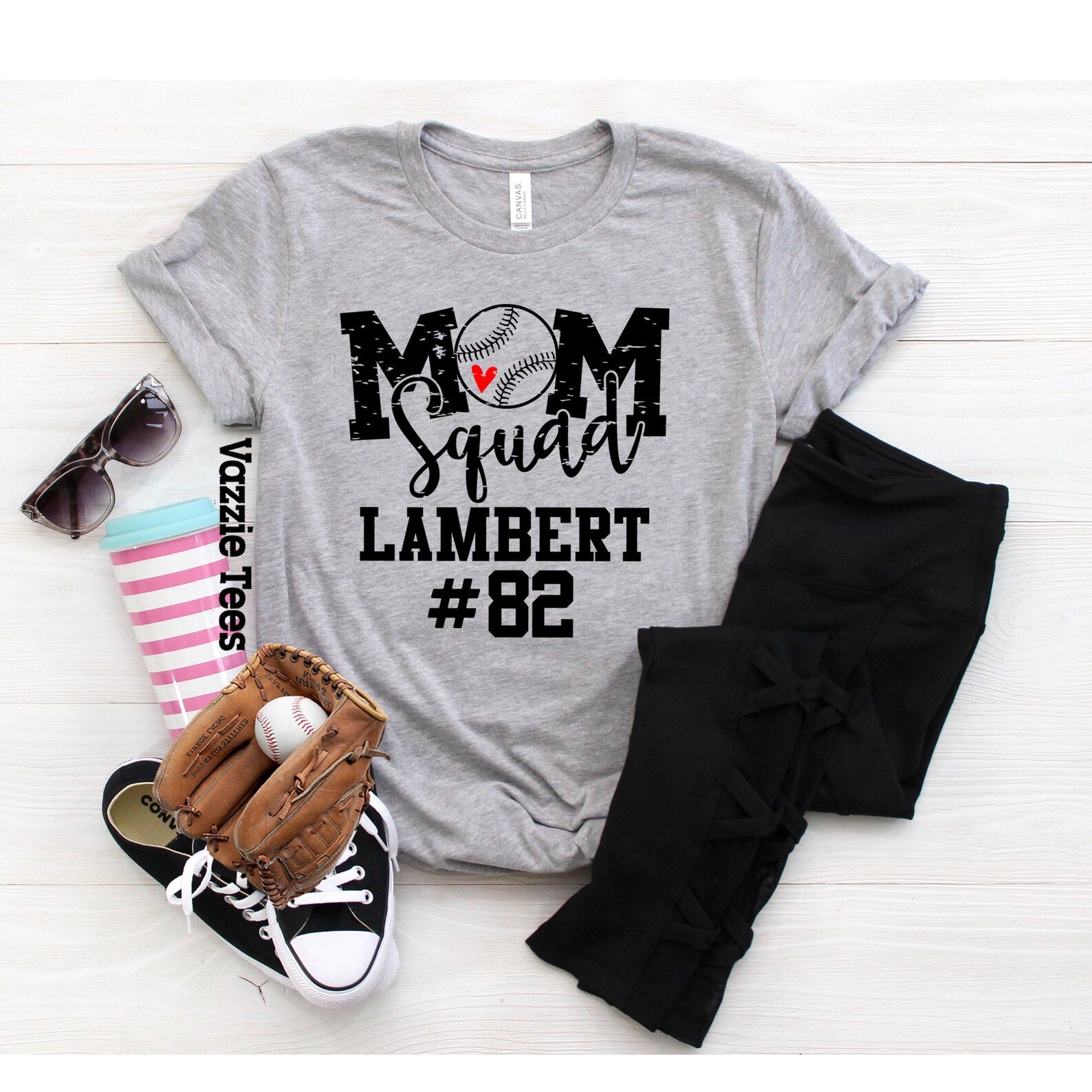 Baseball Mom Squad Tees Personalized Unisex Adult Shirts Etsy