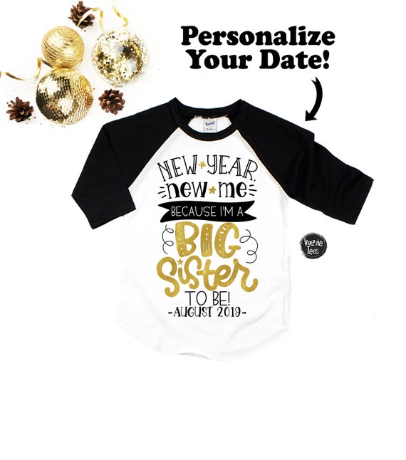 I/'M GOING TO BE A BIG SISTER PERSONALISED PERSONALIZED GIRLS FIT T-SHIRT TSHIRT