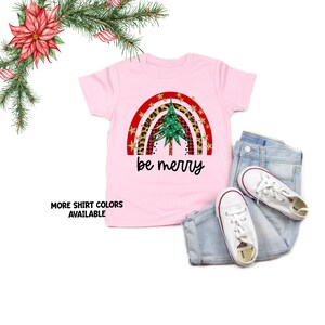 Be Merry Christmas Shirt - Be Merry - Glitter Plaid - Kids and Adult Holiday Shirts - Christmas Shirts - Merry & Bright - Christmas Rainbow
