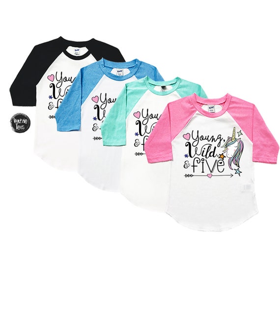5 year old girl birthday shirt Clearance