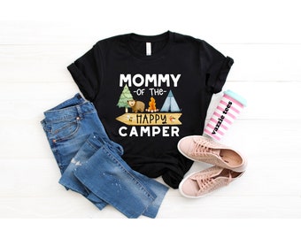 Mommy of the Happy Camper Shirt - Birthday Camping Theme