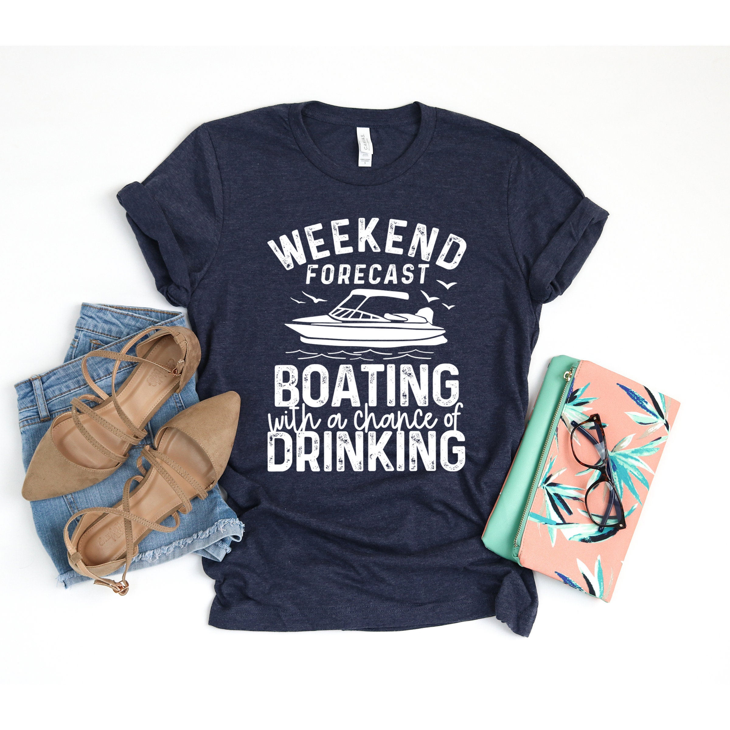 Weekend Forecast Boating Shirts UNISEX Adult Shirts Etsy