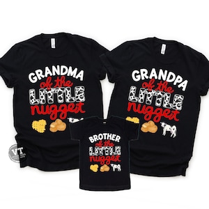 Family Nugget Shirts - ANY TITLE - Chicken Nugget Theme Shirt - First Birthday Shirt - Matching Family Shirts - Mommy - Grandma - Brother