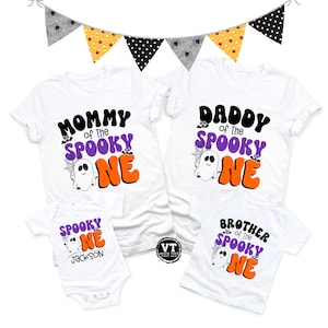 Spooky One Shirt - Spooky One Set - Matching Family Shirts - Mommy Daddy Brother Sister of the Spooky One - 1st Birthday Halloween - Boo