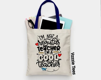 I'm Not Superwoman But I'm a ENGLISH TEACHER Tote Bag Teacher Funky NE Ltd ® 