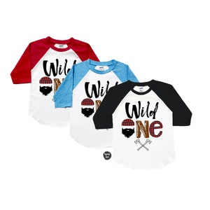 Chemise d’anniversaire Wild One - Premier anniversaire - Chemise de bûcheron - Chemise à carreaux Buffalo - UN an - Fête d’anniversaire - Anniversaire de bûcheron