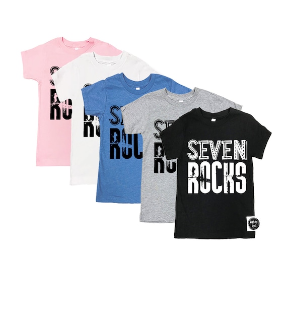 Seven Rocks Seven Year Old 7th Birthday 