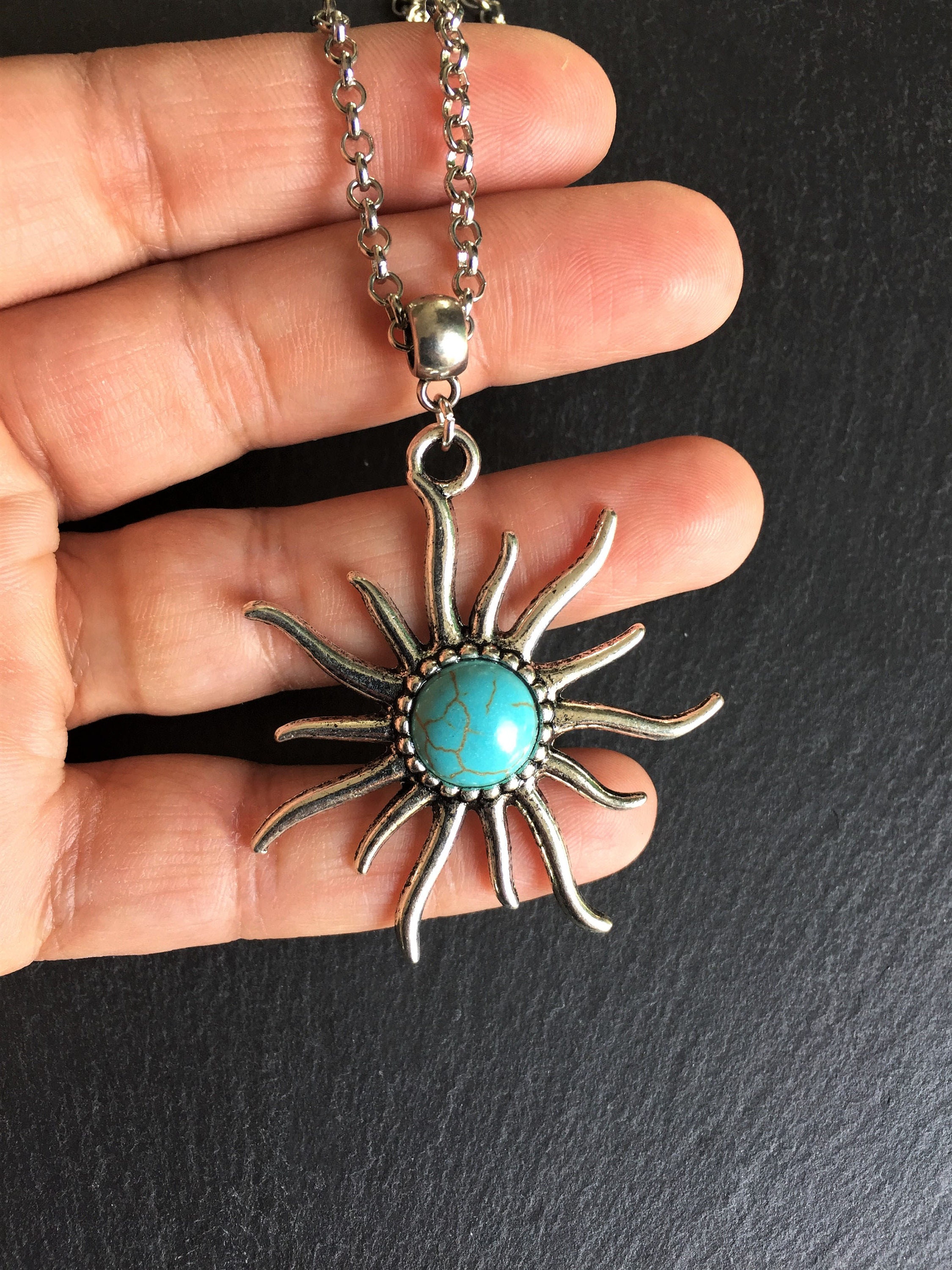 Turquoise Lil Miss Sunshine Necklace