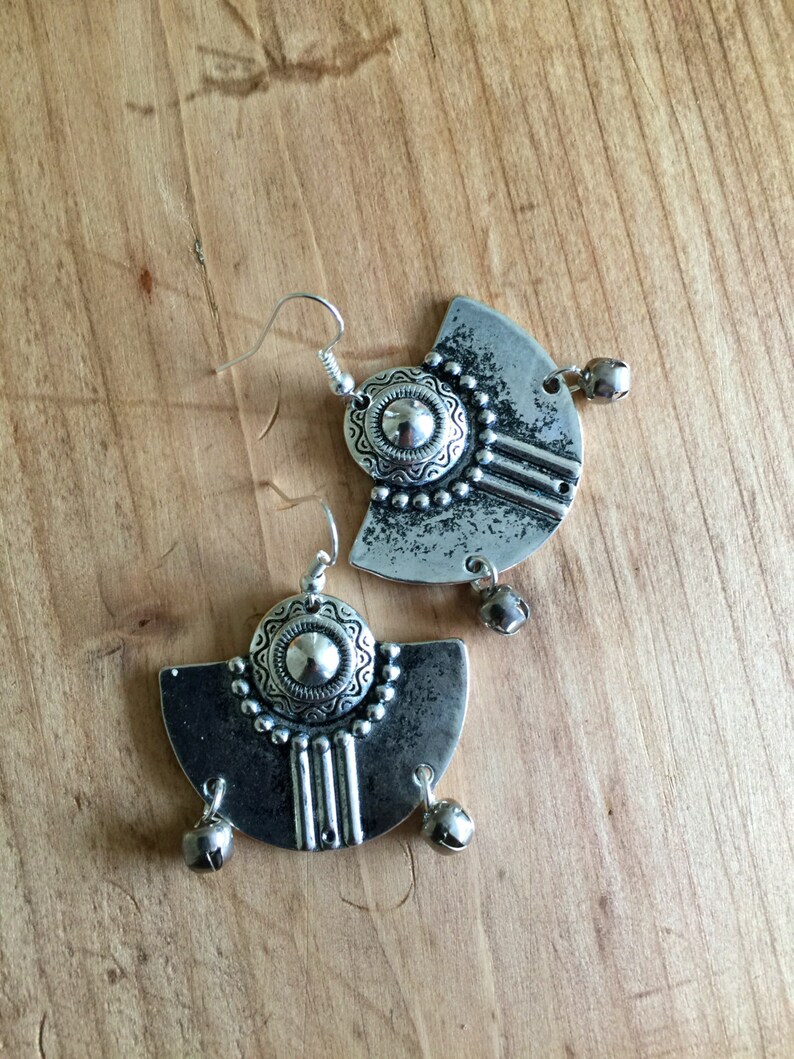 African earrings Aztec earrings Boho earrings Hypoallergenic surgical steel hooks Ethnic earrings Tribal earrings Bohemian earrings