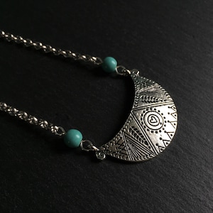 Aztec Turquoise Necklace, Turquoise Jewellery, Boho, Bohemian, Tribal, Ethnic