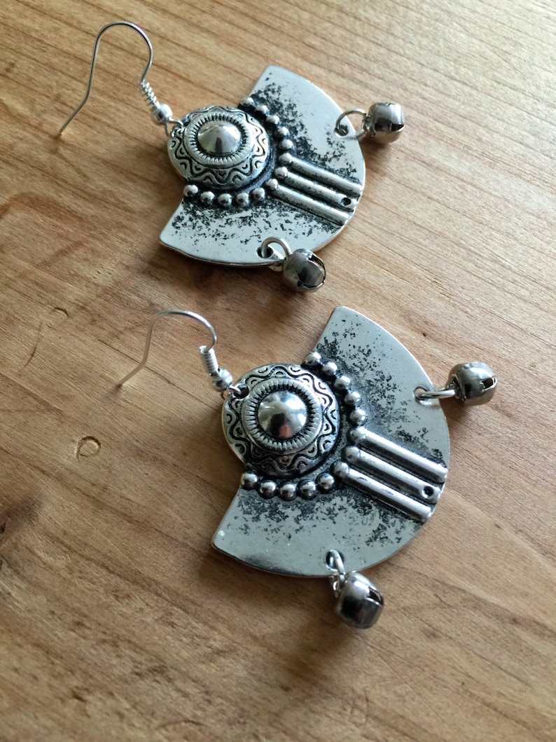 African earrings Aztec earrings Boho earrings Hypoallergenic surgical steel hooks Ethnic earrings Tribal earrings Bohemian earrings