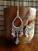 Boho Long Drop Dangle Chandelier Tribal Hoop Earrings Spiral Bohemian Gypsy Ethnic Festival Hypoallergenic Sterling Silver UK 