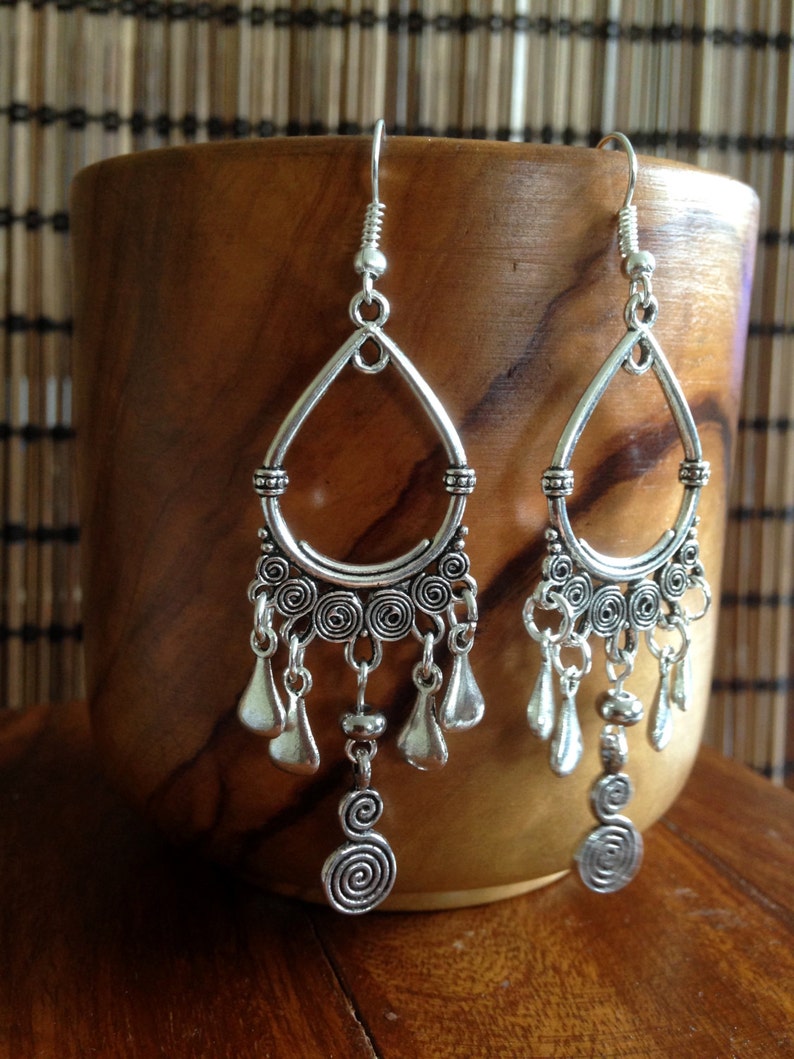 Boho Earrings dangle long drop