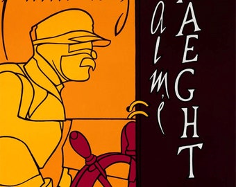 Valerio Adami 1979 Original Lithograph Poster | Vintage Pop Art Surrealism "L'univers des signes" Rennes Exhibition Print