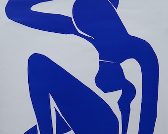 Henri Matisse Blue Nude I Poster | Nu Bleu I Art Print Edition 27x19in