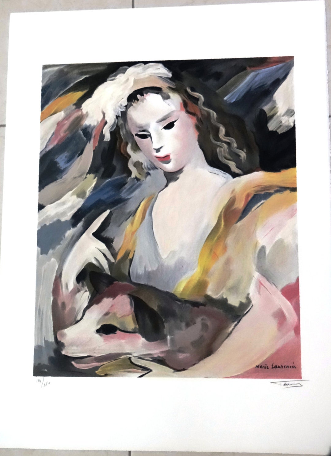 Marie Laurencin | Young Girl with Dog | MutualArt