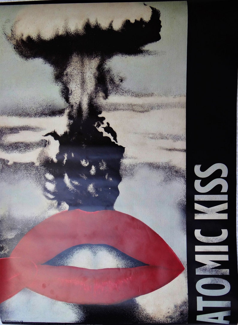 Joan Rabascall Atomic Kiss 1968 Poster Museum of image 0