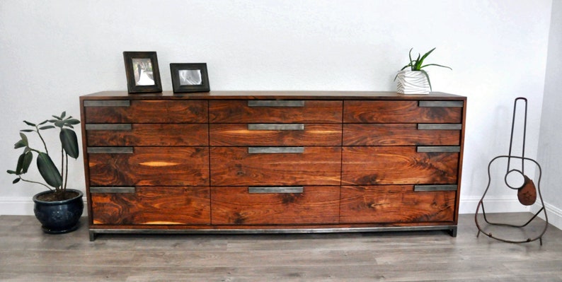 Modern Dresser, Mid Century Modern Dresser, Mid Century Dresser, Walnut Dresser, Rustic Dresser, Farmhouse Dresser, The Marcelino Dresser image 3