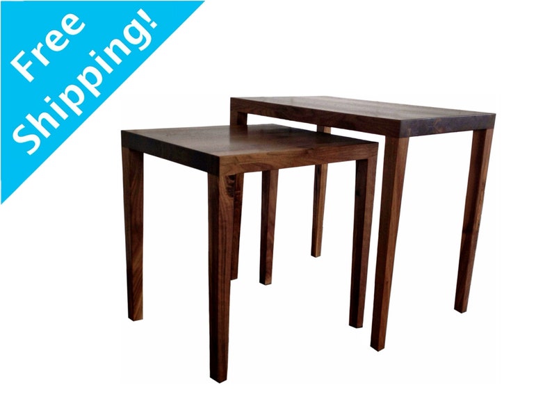 Nest Of Tables Mid Century Side Table Modern End Image 0