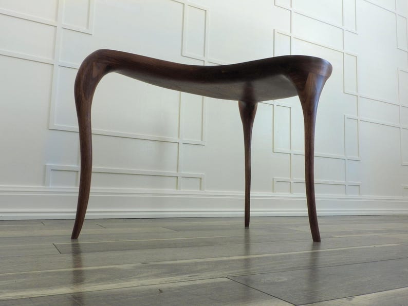 Creature Side Table — Sculptural Walnut Side Table image 7