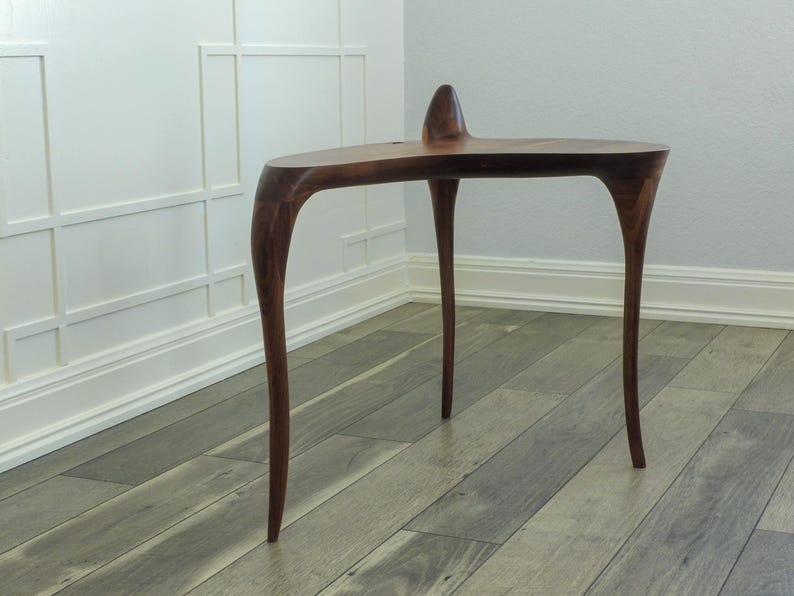 Creature Side Table — Sculptural Walnut Side Table image 6