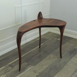 Creature Side Table — Sculptural Walnut Side Table image 4